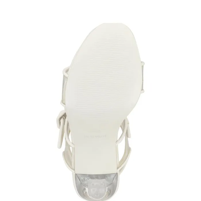 Nine West Sandals Women Lucile Clear Strappy Sandals Clear