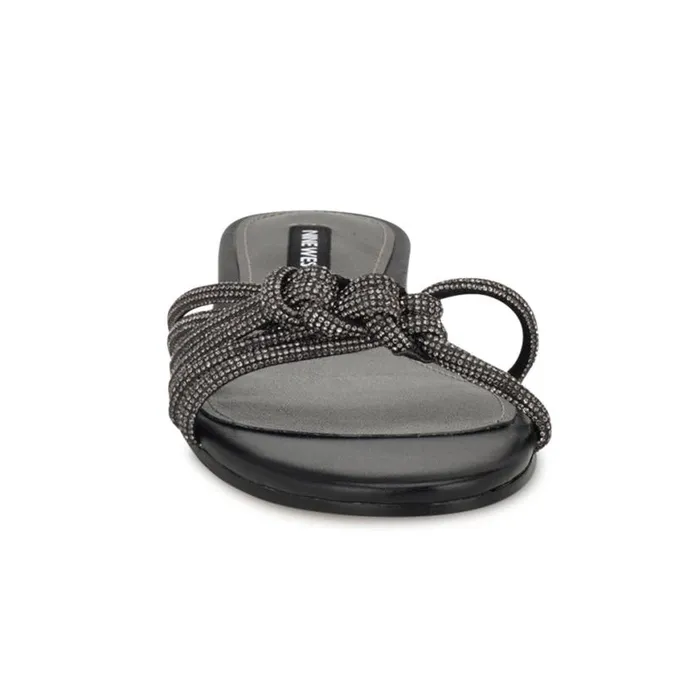Nine West Sandals Women Luxury Flat Slide Sandals Black Nine West Sandals Women Luxury Flat Slide Sandals Black