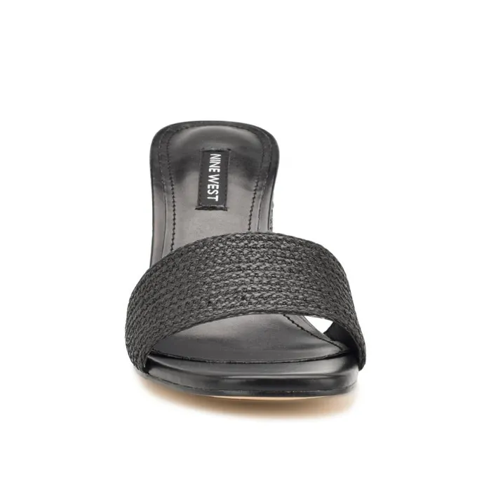 Nine West Sandals Women Mapeli Heeled Slide Sandals Black