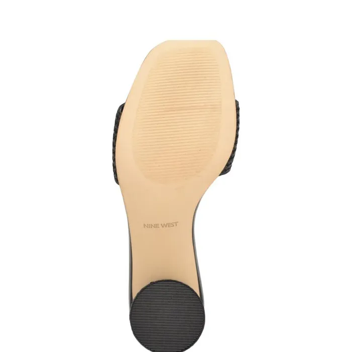 Nine West Sandals Women Mapeli Heeled Slide Sandals Black