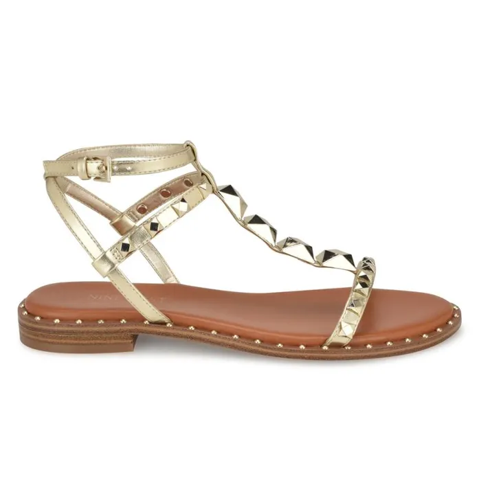 Nine West Sandals Women Marcila Studded Ankle Strap Sandals Platino