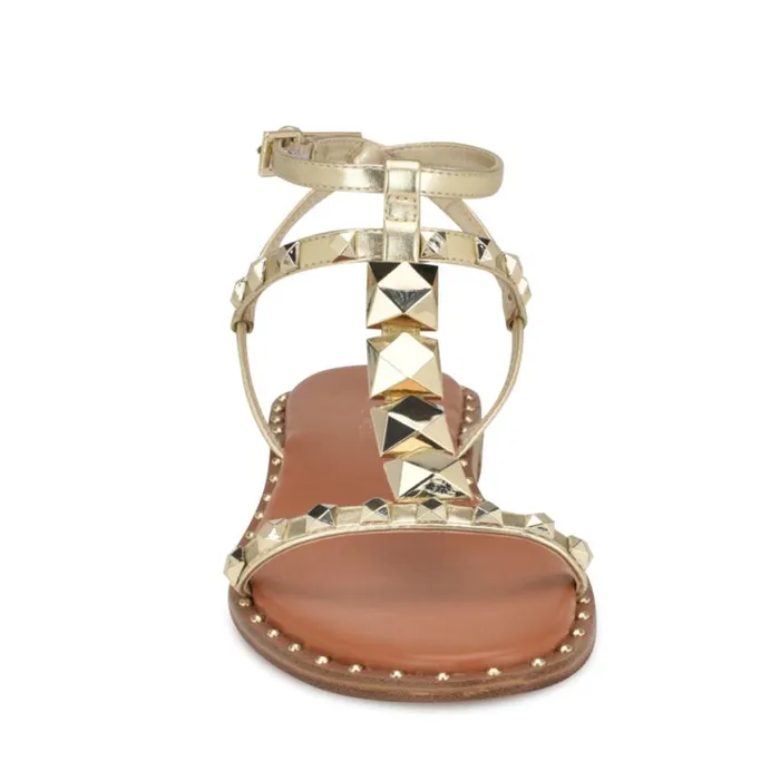 Nine West Sandals Women Marcila Studded Ankle Strap Sandals Platino Nine West Sandals Women Marcila Studded Ankle Strap Sandals Platino
