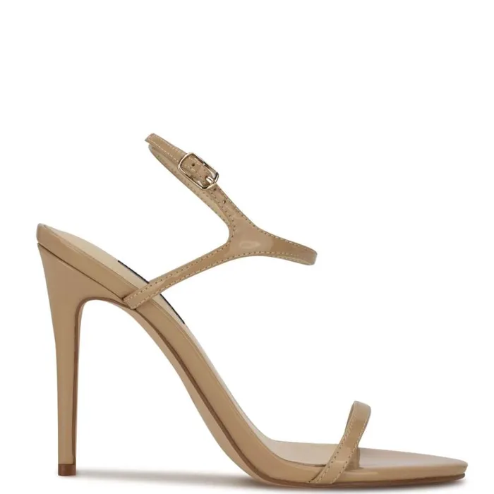 Nine West Sandals Women Miami Ankle Strap Sandals Light Natural
