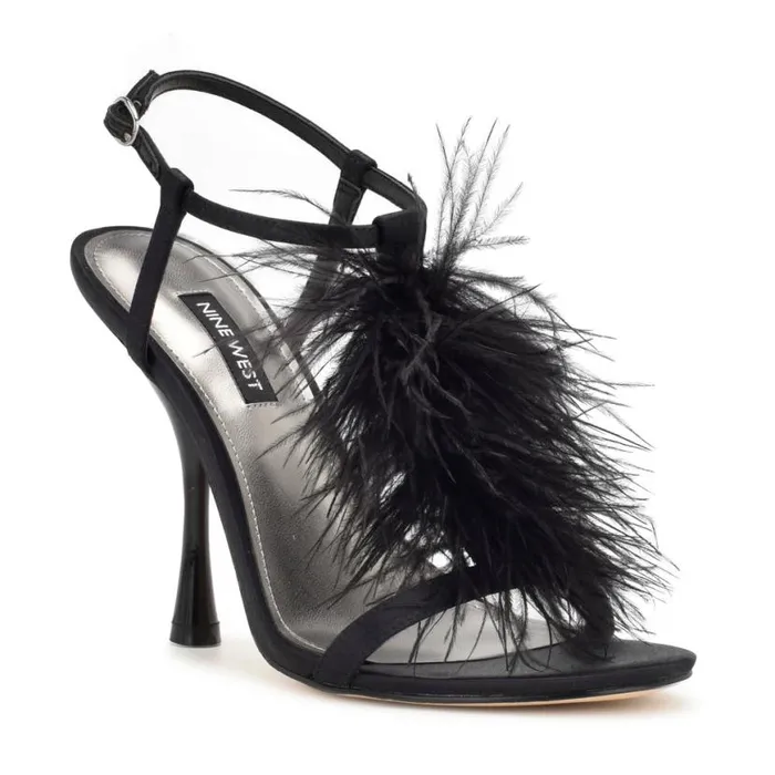 Nine West Sandals Women Million Ankle Strap Heeled Sandals Black Nine West Sandals Women Million Ankle Strap Heeled Sandals Black