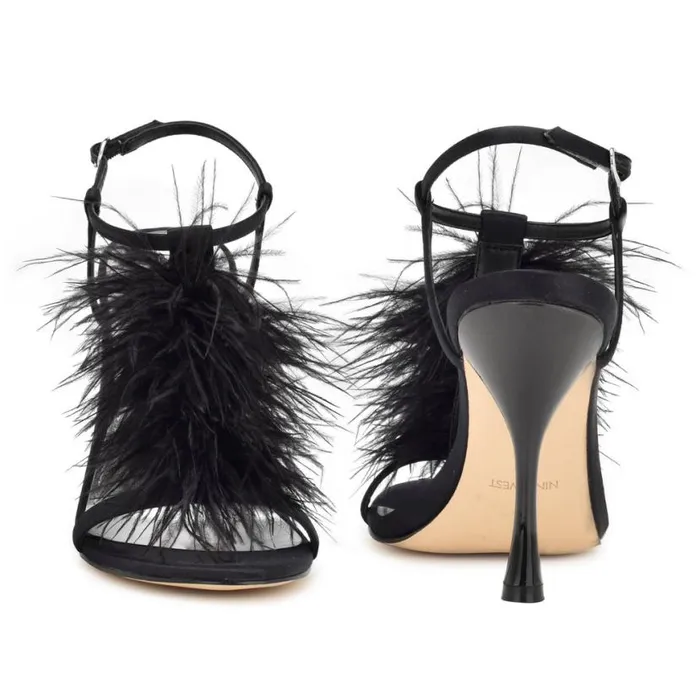 Nine West Sandals Women Million Ankle Strap Heeled Sandals Black Nine West Sandals Women Million Ankle Strap Heeled Sandals Black