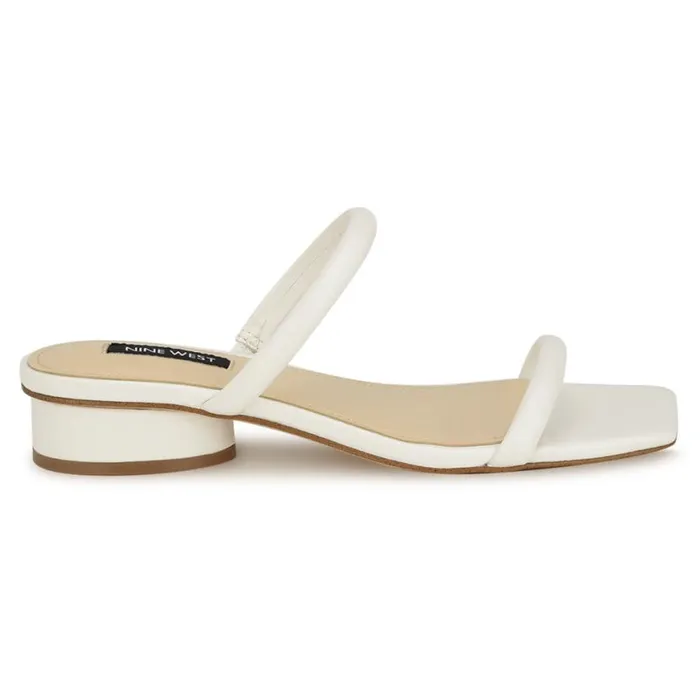Nine West Sandals Women Morella Slide Sandals White