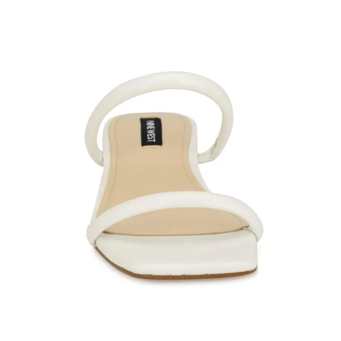 Nine West Sandals Women Morella Slide Sandals White Nine West Sandals Women Morella Slide Sandals White