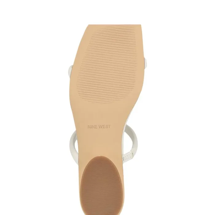 Nine West Sandals Women Morella Slide Sandals White Nine West Sandals Women Morella Slide Sandals White