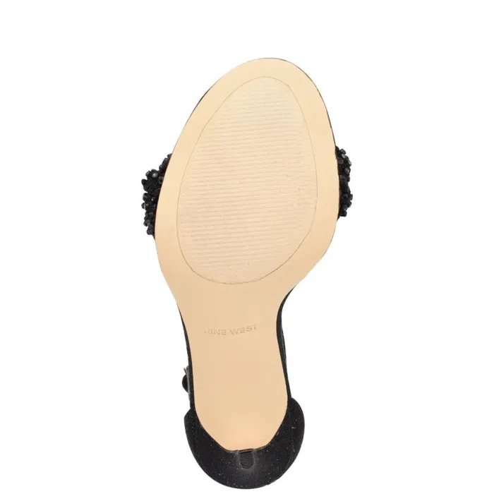 Nine West Sandals Women Morelov Heeled Sandals Black Crystal Nine West Sandals Women Morelov Heeled Sandals Black Crystal