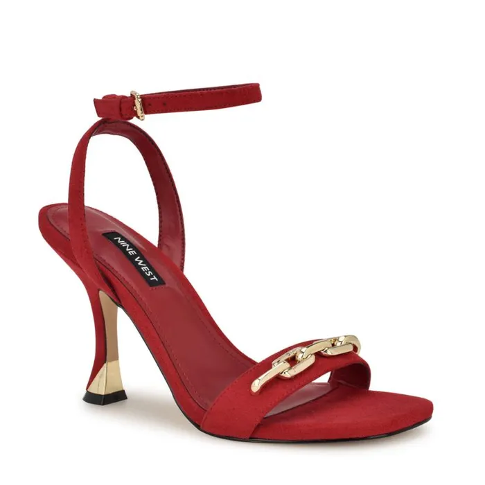 Nine West Sandals Women Neela Ankle Strap Sandals Red