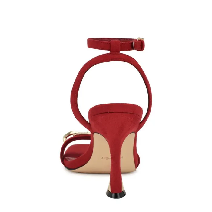 Nine West Sandals Women Neela Ankle Strap Sandals Red