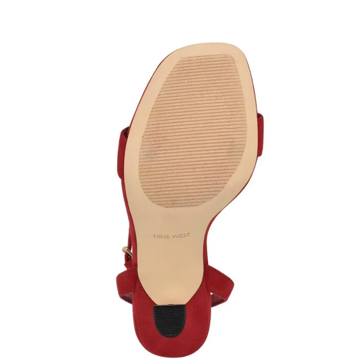 Nine West Sandals Women Neela Ankle Strap Sandals Red