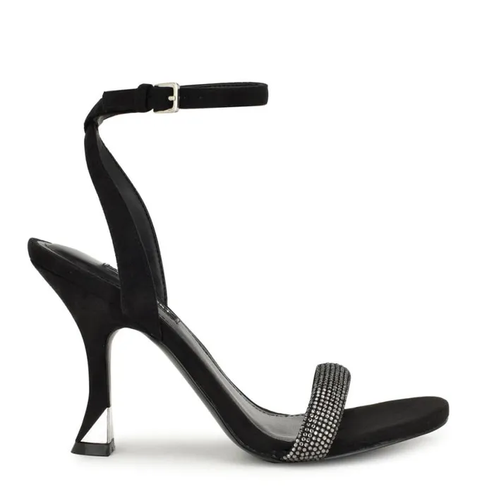 Nine West Sandals Women Nyrah Ankle Strap Sandals Black