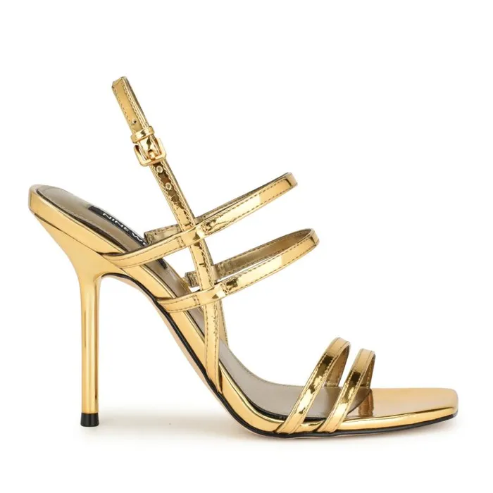 Nine West Sandals Women Penla Strappy Sandals Bronze