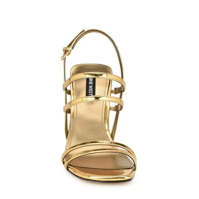 Nine West Sandals Women Penla Strappy Sandals Bronze Nine West Sandals Women Penla Strappy Sandals Bronze