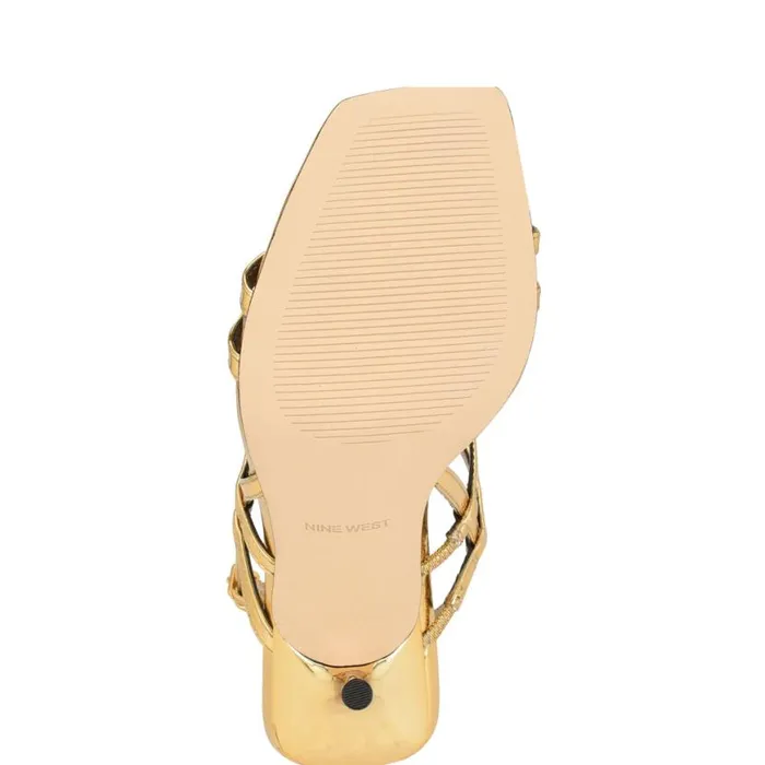 Nine West Sandals Women Penla Strappy Sandals Bronze Nine West Sandals Women Penla Strappy Sandals Bronze