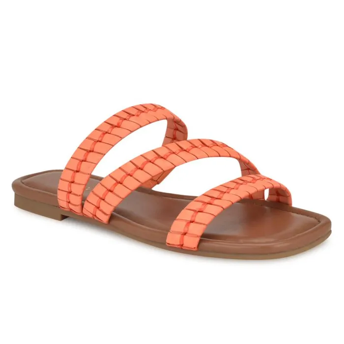Nine West Sandals Women Quinlea Flat Strappy Sandals Orange Nine West Sandals Women Quinlea Flat Strappy Sandals Orange