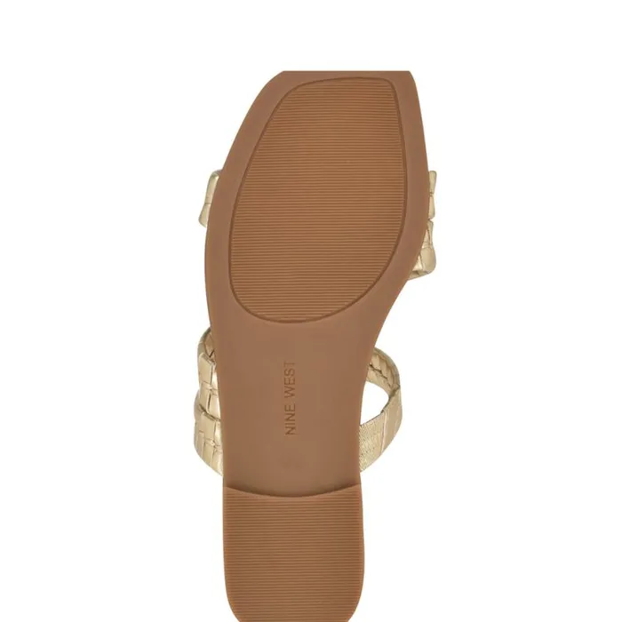 Nine West Sandals Women Quinlea Flat Strappy Sandals Platino Nine West Sandals Women Quinlea Flat Strappy Sandals Platino
