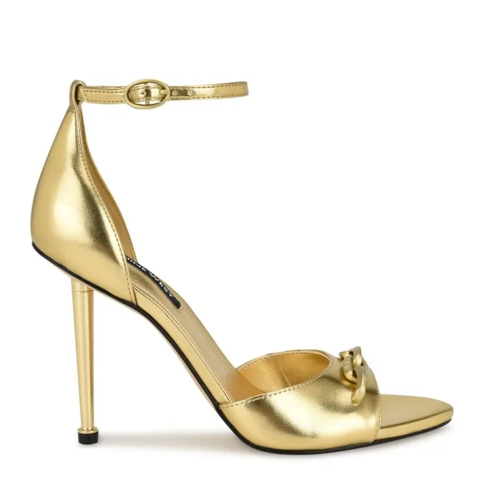 Nine West Sandals Women Rittz Dress Sandals Gold