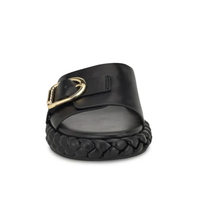 Nine West Sandals Women Shantel Casual Woven Footbed Sandals Black Nine West Sandals Women Shantel Casual Woven Footbed Sandals Black