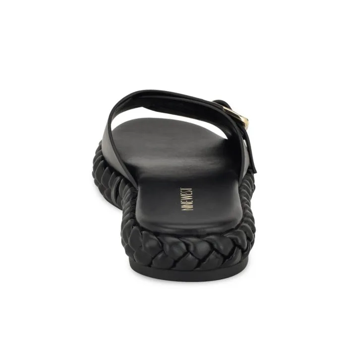 Nine West Sandals Women Shantel Casual Woven Footbed Sandals Black Nine West Sandals Women Shantel Casual Woven Footbed Sandals Black