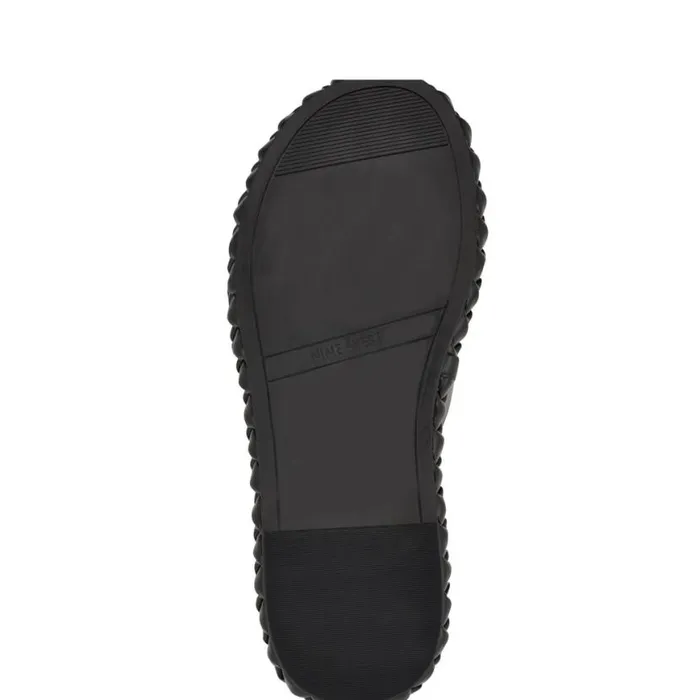 Nine West Sandals Women Shantel Casual Woven Footbed Sandals Black Nine West Sandals Women Shantel Casual Woven Footbed Sandals Black