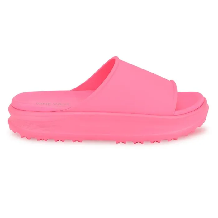 Nine West Sandals Women Sunshin Casual Slide Sandals Pink