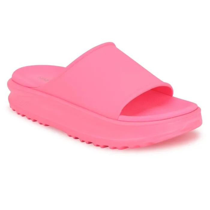 Nine West Sandals Women Sunshin Casual Slide Sandals Pink