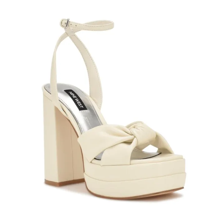 Nine West Sandals Women Vivid Platform Sandals Chic Cream Nine West Sandals Women Vivid Platform Sandals Chic Cream