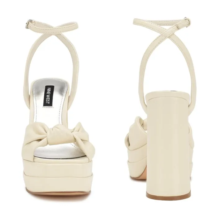 Nine West Sandals Women Vivid Platform Sandals Chic Cream Nine West Sandals Women Vivid Platform Sandals Chic Cream