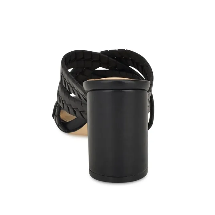 Nine West Sandals Women Wenea Strappy Heeled Slide Sandals Black Nine West Sandals Women Wenea Strappy Heeled Slide Sandals Black