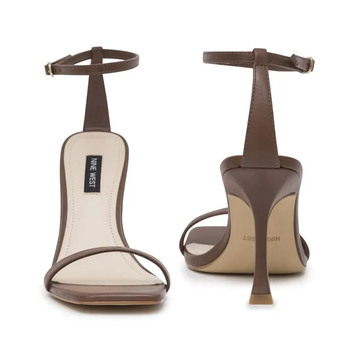 Nine West Sandals Women Yess Ankle Strap Sandals Brown Leather Nine West Sandals Women Yess Ankle Strap Sandals Brown Leather