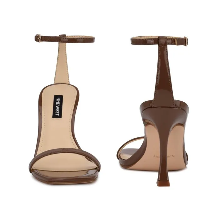 Nine West Sandals Women Yess Ankle Strap Sandals New Maple Patent Nine West Sandals Women Yess Ankle Strap Sandals New Maple Patent