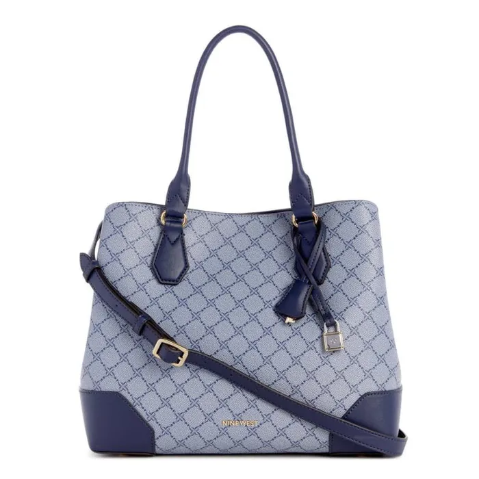 Nine West Satchels and Shoulder Bags Women Brooklyn Jet Set Carryall Chambray Logo