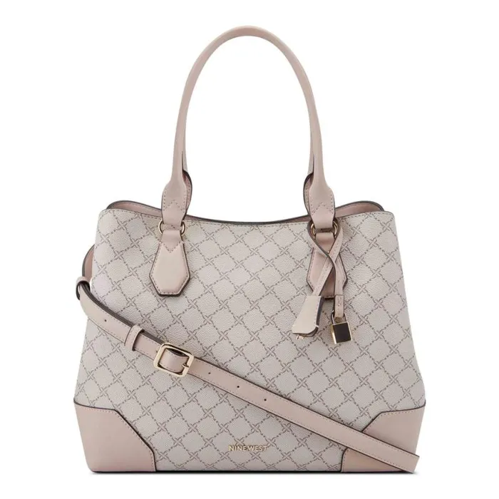 Nine West Satchels and Shoulder Bags Women Brooklyn Jet Set Carryall Mushroom Logo Marble