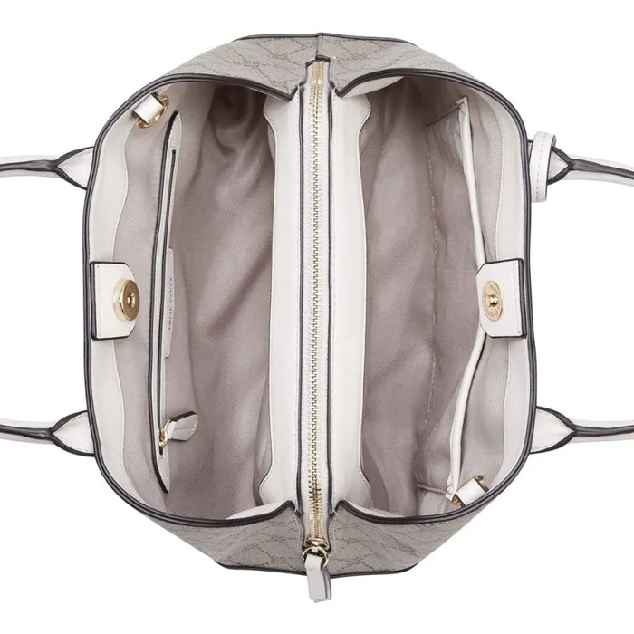 Nine West Satchels and Shoulder Bags Women Brooklyn Jet Set Satchel Beige Logomilk Nine West Satchels and Shoulder Bags Women Brooklyn Jet Set Satchel Beige Logomilk