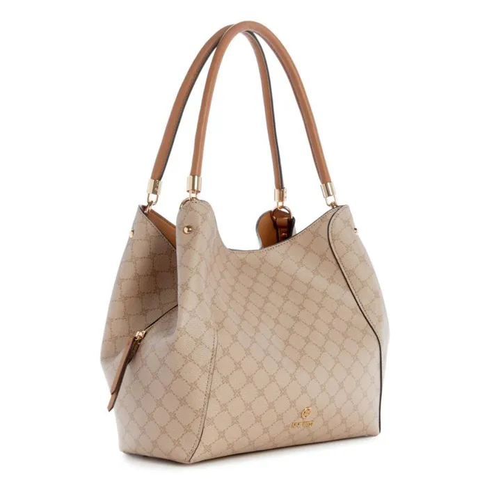 Nine West Satchels and Shoulder Bags Women Etta Jet Set Carryall Khaki Logocamel Nine West Satchels and Shoulder Bags Women Etta Jet Set Carryall Khaki Logocamel