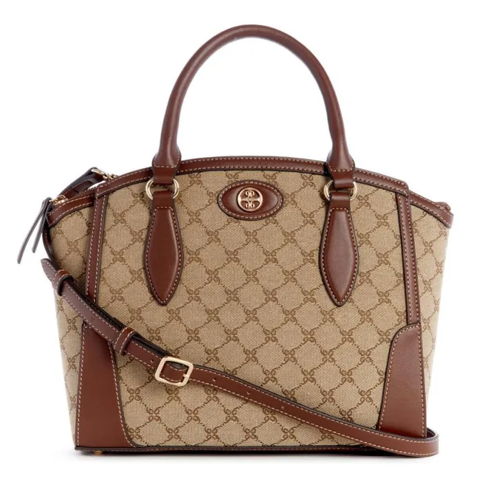 Nine West Satchels and Shoulder Bags Women Innes Satchel Mocha Logomahogany