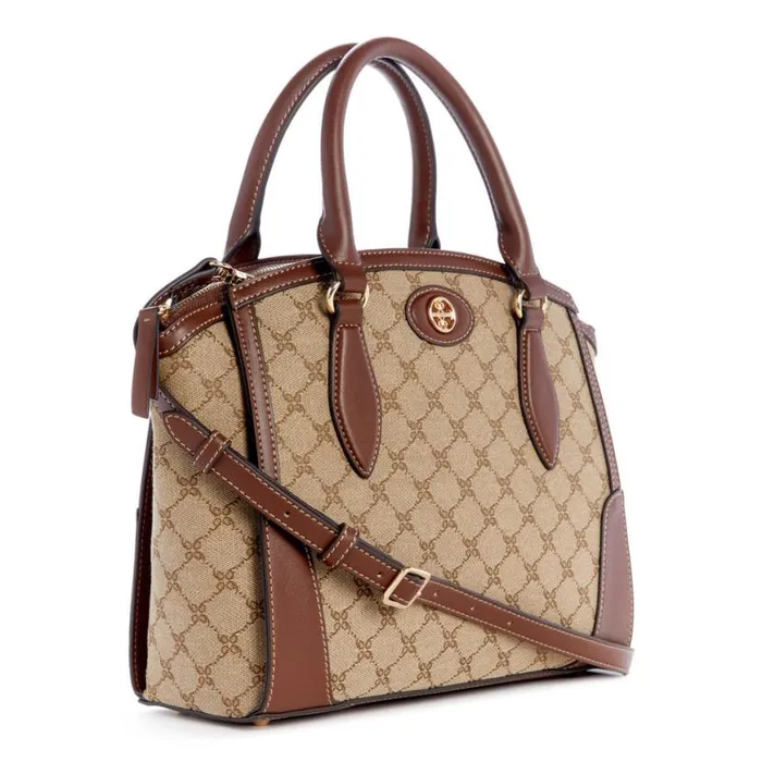 Nine West Satchels and Shoulder Bags Women Innes Satchel Mocha Logomahogany Nine West Satchels and Shoulder Bags Women Innes Satchel Mocha Logomahogany