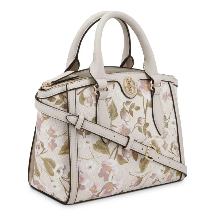 Nine West Satchels and Shoulder Bags Women Kyelle Small Satchel Crossbody Floral Logo Milk Nine West Satchels and Shoulder Bags Women Kyelle Small Satchel Crossbody Floral Logo Milk