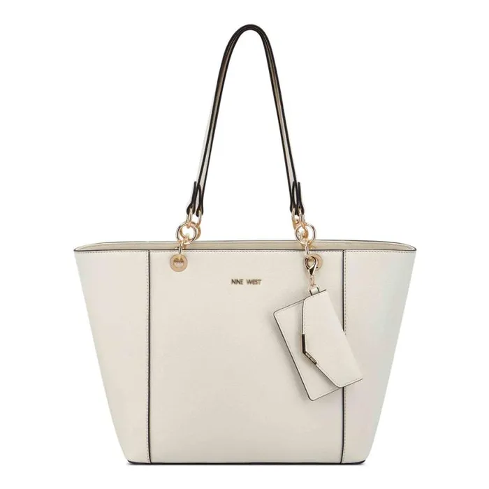 Nine West Totes and Backpacks Women Basil Jet Set Shopper Chic Cream