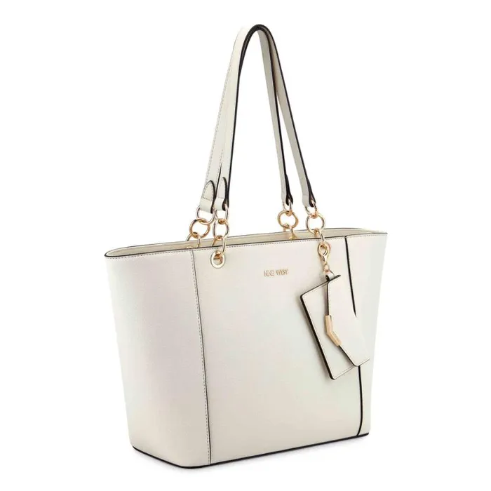 Nine West Totes and Backpacks Women Basil Jet Set Shopper Chic Cream Nine West Totes and Backpacks Women Basil Jet Set Shopper Chic Cream