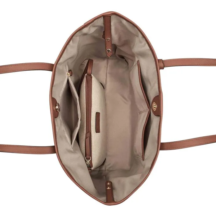 Nine West Totes and Backpacks Women Jenson 2 In 1 Tote Natural Dark Camel Nine West Totes and Backpacks Women Jenson 2 In 1 Tote Natural Dark Camel