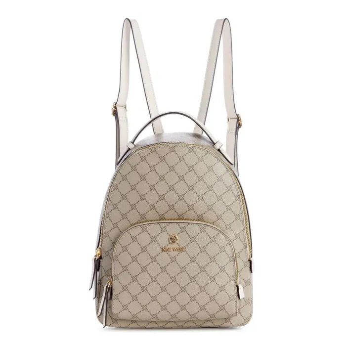Nine West Totes and Backpacks Women Siera Backpack Beige Logo Milk