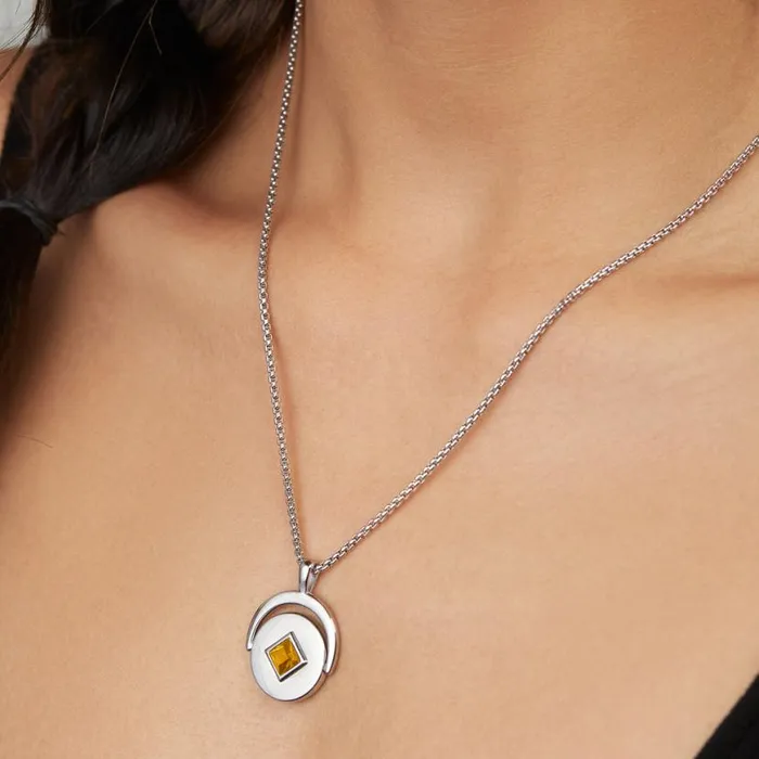 November Birthstone And Flower Flip Charm Necklace Stainless Steel Silver Women Alex And Ani Necklaces November Birthstone And Flower Flip Charm Necklace Stainless Steel Silver Women Alex And Ani Necklaces