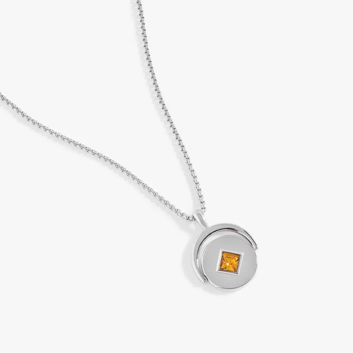 November Birthstone And Flower Flip Charm Necklace Stainless Steel Silver Women Alex And Ani Necklaces November Birthstone And Flower Flip Charm Necklace Stainless Steel Silver Women Alex And Ani Necklaces