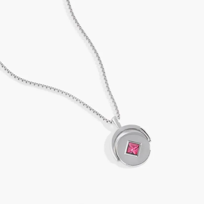 October Birthstone And Flower Flip Charm Necklace Stainless Steel Gold Women Alex And Ani Flower October Birthstone And Flower Flip Charm Necklace Stainless Steel Gold Women Alex And Ani Flower