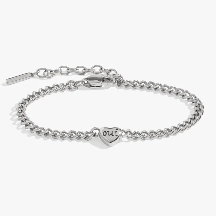 Oui and Non Reversible Heart Inline Bracelet Stainless Steel Gold Women Alex And Ani Heart Oui and Non Reversible Heart Inline Bracelet Stainless Steel Gold Women Alex And Ani Heart