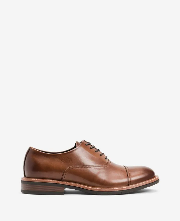 Oxfords Men Kenneth Cole REACTION 8211 Klay Cap Toe Oxford With Flex Cognac
