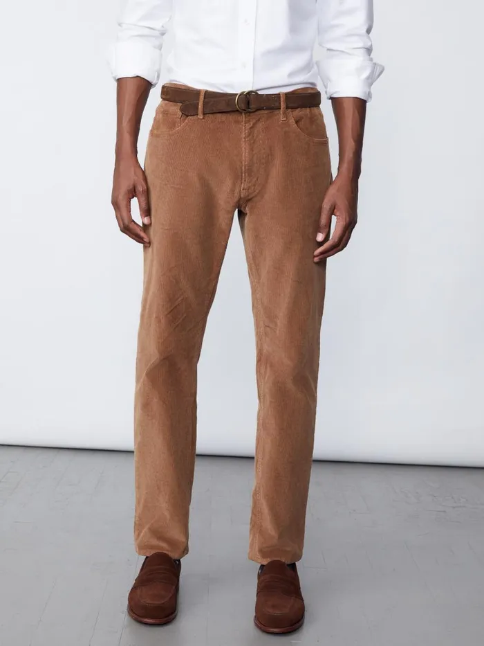 Pants Men JMcLaughlin Parker 5Pocket Straight Pants In Italian Stretch Cord Acorn Pants Men JMcLaughlin Parker 5Pocket Straight Pants In Italian Stretch Cord Acorn